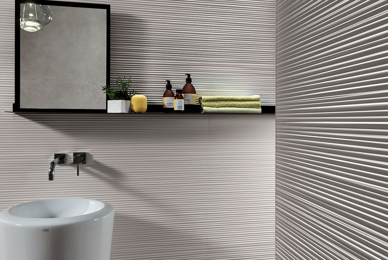 ATLAS CONCORDE 3D WALL DESIGN LINE WHITE MATT
